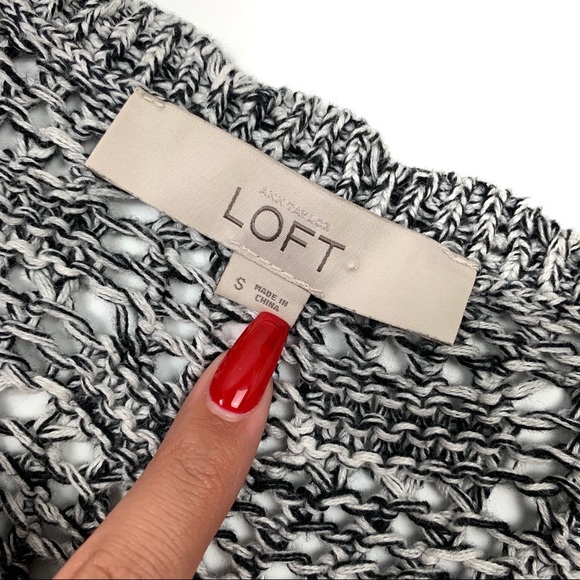 Ann Taylor LOFT Black and White Knit Sweater - Picture 5 of 8